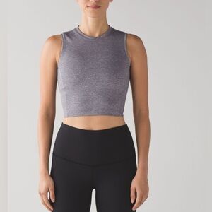 Lululemon Short Stop Tank Heathered Slate 2/4